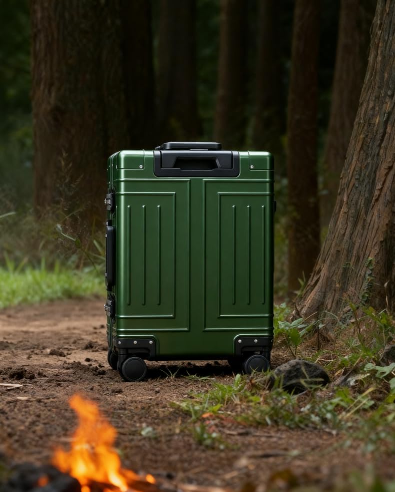 All Aluminum Carry On Luggage (green / 20 inch)