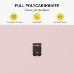 LEVEL8 Pink Suitcase with Spinner Wheels, Carry on Luggage Airline Approved - Image 4
