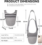 Crossbody Money Belt for Travel Women & Men Hidden, Travel Wallet Pouch - Image 5