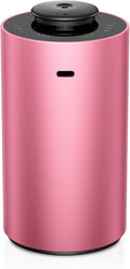 Airversa Waterless Essential Oil Diffuser for Home Aromatherapy Scent Diffusers with 3 Countdown Timer Settings or Timer-Off, 3 Mist Levels for Car Room Studio Office, ANX Premium Metal Red Pink