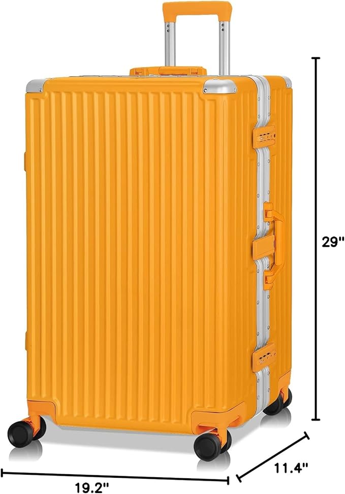 AnyZip Luggage Aluminium Frame Suitcase Hard Shell TSA Lock No Zipper 28In - Image 9
