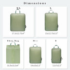 BAGAIL 6 Set Ultralight Compression Packing Cubes Packing Organizer - Image 2