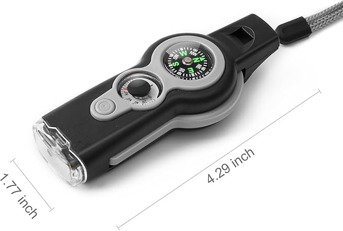 Emergency Survival Function Whistle, Outdoor Multifunctional Tool Safety Whistle - Image 5