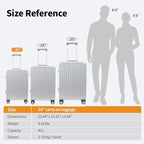 Carry On Luggage 22x14x9 Airline Approved, Zipperless Luggage Carry On - Image 4