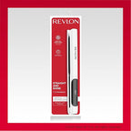 REVLON Crystal C + Ceramic Digital Hair Flat Iron | Long-Lasting Shine and Less Frizz, (1 in)