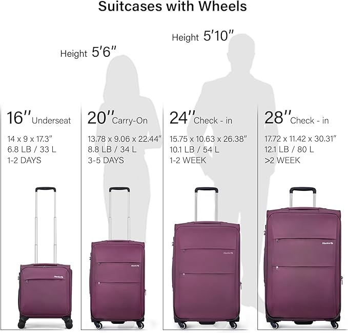 Hanke 16 Inch Underseat Carry On Luggage - Image 3
