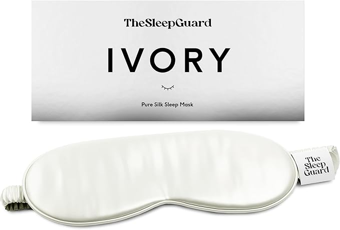 Pure Silk Sleep Mask Light Blocking Travel Essentials. Eye Masks by TheSleepGuard