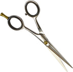 ANDUSTRIAL - Professional Hair Cutting Scissors/Shears For Men/Women/Home/Salon - Premium High Carbon Steel Quality - Smooth And Sharp - 5 Inch, Siver