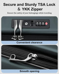 Expandable Checked Luggage (Green / 28 Inch EXT)