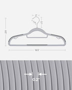 SONGMICS Pack of 30 Coat Hangers, Space-Saving Plastic Clothes Hangers - Image 7