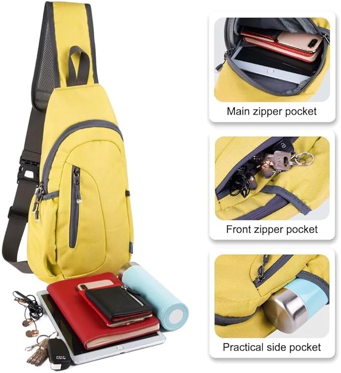 TITECOUGO Small Sling Bag, Lightweight Crossbody Backpack - Image 2