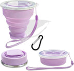 Collapsible Cup Silicone Foldable Cup-Expandable Folding Drinking Reusable by FINDWORLD