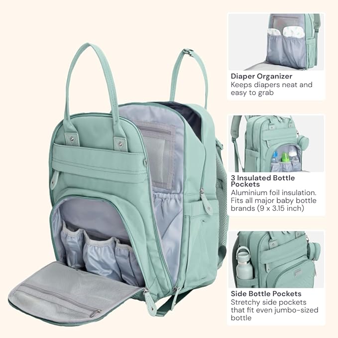 BabbleRoo Diaper Bag Backpack - Image 5