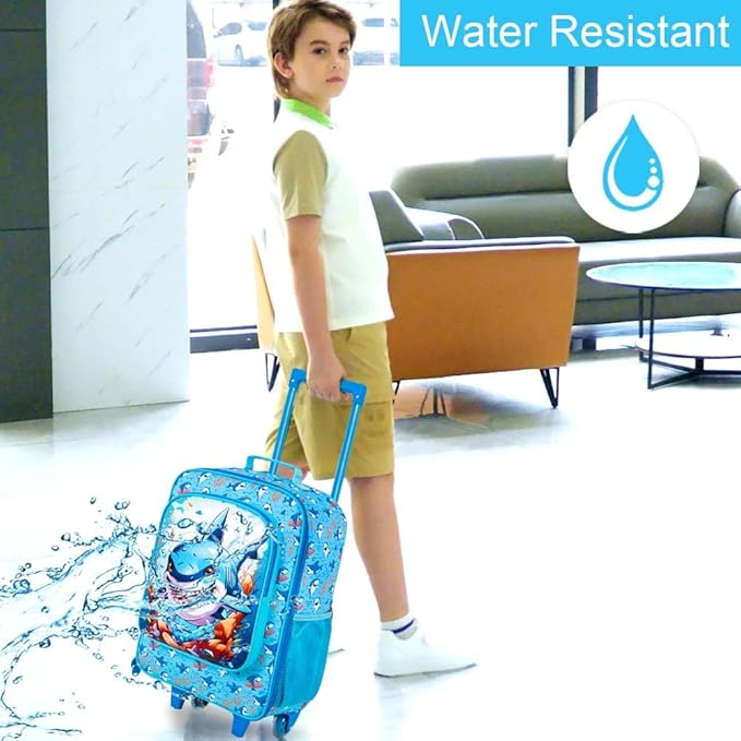Kids Luggage for Boys Girls, Toddler Rolling Travel Carry on Suitcase - Image 2