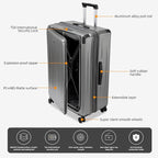 Premium Carry On Luggage, 29 Inch Top Opening Aluminum Frame Airline Approved - Image 4
