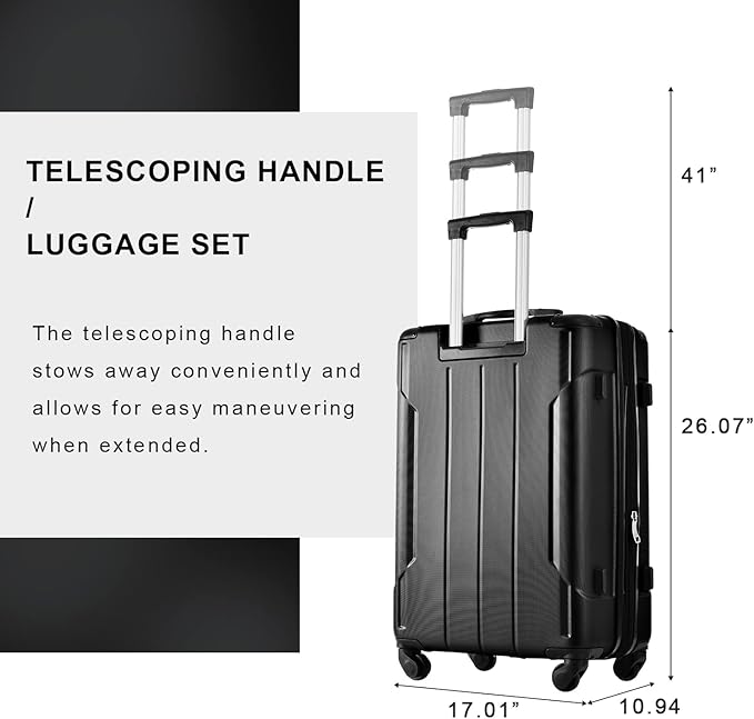 Merax Luggage Sets of 2 Suitcases - Image 6