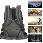 50L Military Tactical Backpack Hiking Waterproof Backpack Large Military Pack 3 Day Assault Pack Molle Bag Rucksack (Grey)