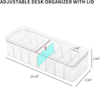 Yesesion 2pcs Clear Plastic Cable Organizer Boxes - Image 2