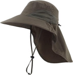 Home Prefer Outdoor UPF50+ Sun Hat Wide Brim Mesh Fishing Hat by HomePreferHatsCaps