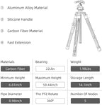 Fotopro 62 Inch Carbon Fiber Tripod - Image 6