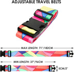 Adjustable Travel Luggage Strap Suitcase Belt Travel Bag Accessories 1.96 in W - Image 2