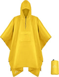 Coralrain Hooded Rain Poncho Lightweight Waterproof Unisex Raincoat Jacket by Coralrain