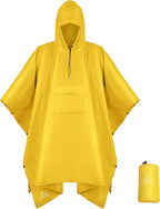 Coralrain Hooded Rain Poncho Lightweight Waterproof Unisex Raincoat Jacket by Coralrain