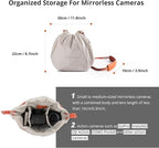 PGYTECH OneGo Drawstring Small Camera Bag, Soft Cute Camera Pouch Handbag - Image 6