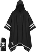 SaphiRose Hooded Rain Poncho Waterproof Raincoat Jacket by SaphiRose