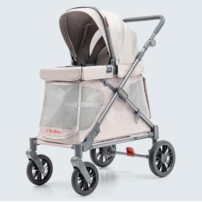 Familidoo Q1 Multi-Use Kids Wagon Stroller – Foldable, Lightweight & All-Terrain - Image 3