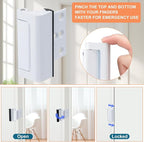2 Pack Home Security Door Lock, Childproof Door Reinforcement Lock, - Image 4