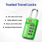 SURE LOCK TSA Approved 4-Digit Resettable Combination Luggage Locks - Image 5