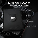 Kings Loot Passport Holder Wallet | RFID Blocking Leather Travel Wallet - Image 2