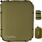 ATEPA Inflatable Stadium Seat Cushion, Self-Inflating Memory Foam Stadium Seats by ATEPA