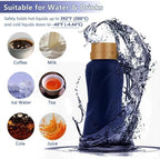 Collapsible Water Bottles, Leak Proof, Reuseable BPA Free Silicone Foldable - Image 3