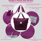 Large Capacity Foldable Travel Bag, Expandable lightweight Carry on Bag - Image 5