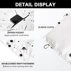 Rain Poncho Jacket Coat Hooded Zipper Style - Image 3