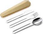DEVICO Travel Utensils with Case, Reusable Camping Silverware Cutlery, 18/8 - Image 9