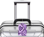 Set of 2 Luggage Tag for Suitcases Tie dye PU Leather Luggage Tag - Image 5