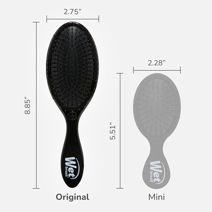 Wet Brush Original Detangling Hair Brush, Classic Black - Ultra-Soft IntelliFlex Bristles - Detangler Brush Glide Through Tangles With Ease For All- For Women, Men, Wet & Dry Hair
