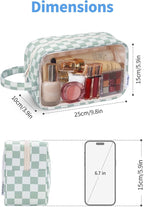 Narwey Clear Toiletry Bags for Traveling Women Men, Make Up Organizer, Skincare - Image 4