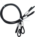 4 pcs 47 inch 5mm Thickness Vinyl Cover Coated Galvanized Steel Wire Cable by Bytiyar
