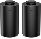Waterless Essential Oil Diffuser for Home Aromatherapy Scent Diffusers with 3 Countdown Timer Settings or Timer-Off, 3 Mist Levels for Car Room Studio Office, ANX Premium Metal Black 2 Pack