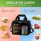 iknoe Insulated Lunch Bag, Foldable 8.5L Cooler Bag - Image 2