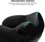 urophylla Inflatable Travel Pillow, Soft Velvet Inflatable Neck Pillow - Image 2