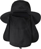 Sun Hats for Men Women Fishing Hat UPF 50+ Breathable Wide Brim Summer UV by Rosoz