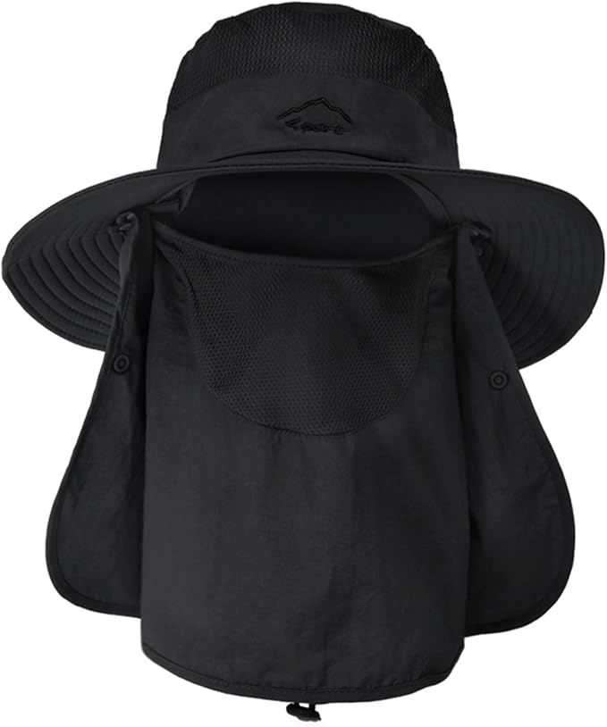 Sun Hats for Men Women Fishing Hat UPF 50+ Breathable Wide Brim Summer UV by Rosoz