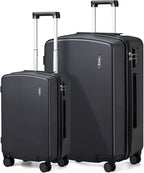 Hanke Hard Shell Luggage Sets 2 Pieces, Carry On and Checked Luggage Sets by Hanke