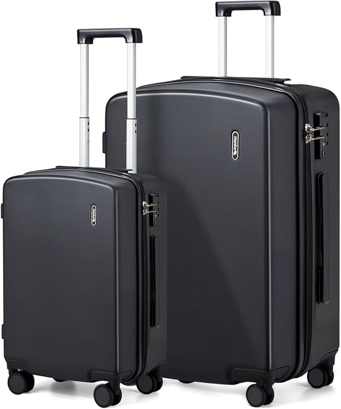 Hanke Hard Shell Luggage Sets 2 Pieces, Carry On and Checked Luggage Sets by Hanke