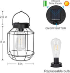 Solar Lights Outdoor Waterproof, Solar Lantern 2 Pack, Metal Hanging Outdoor - Image 6
